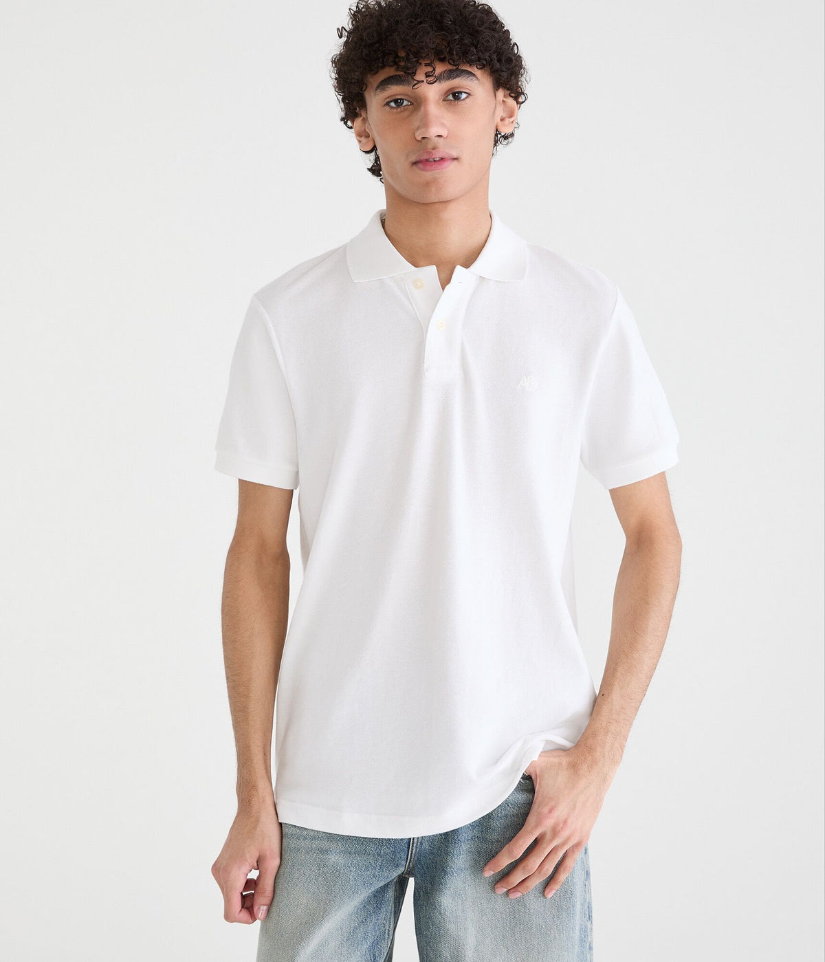 Y201J AEROPOSTALE POLO - WHITE