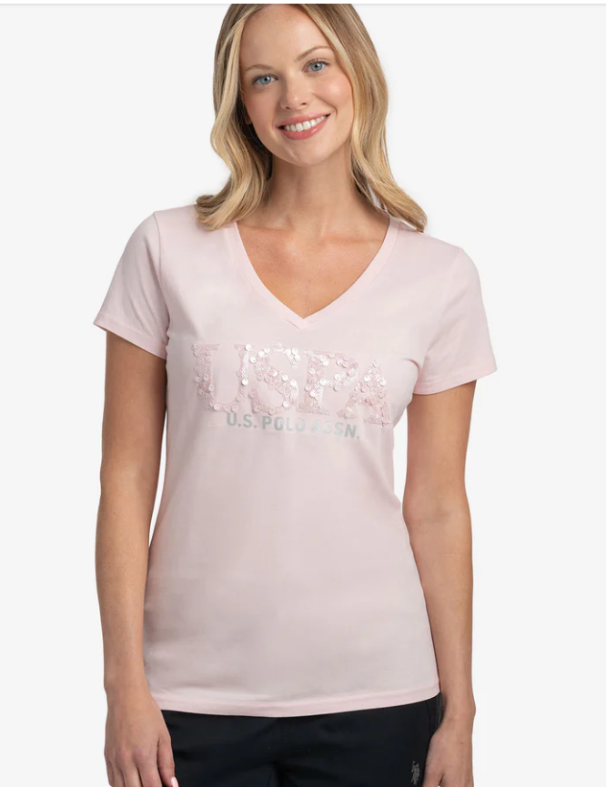 Y105P US POLO ASSN WOMEN TOP - EXTRA SMALL