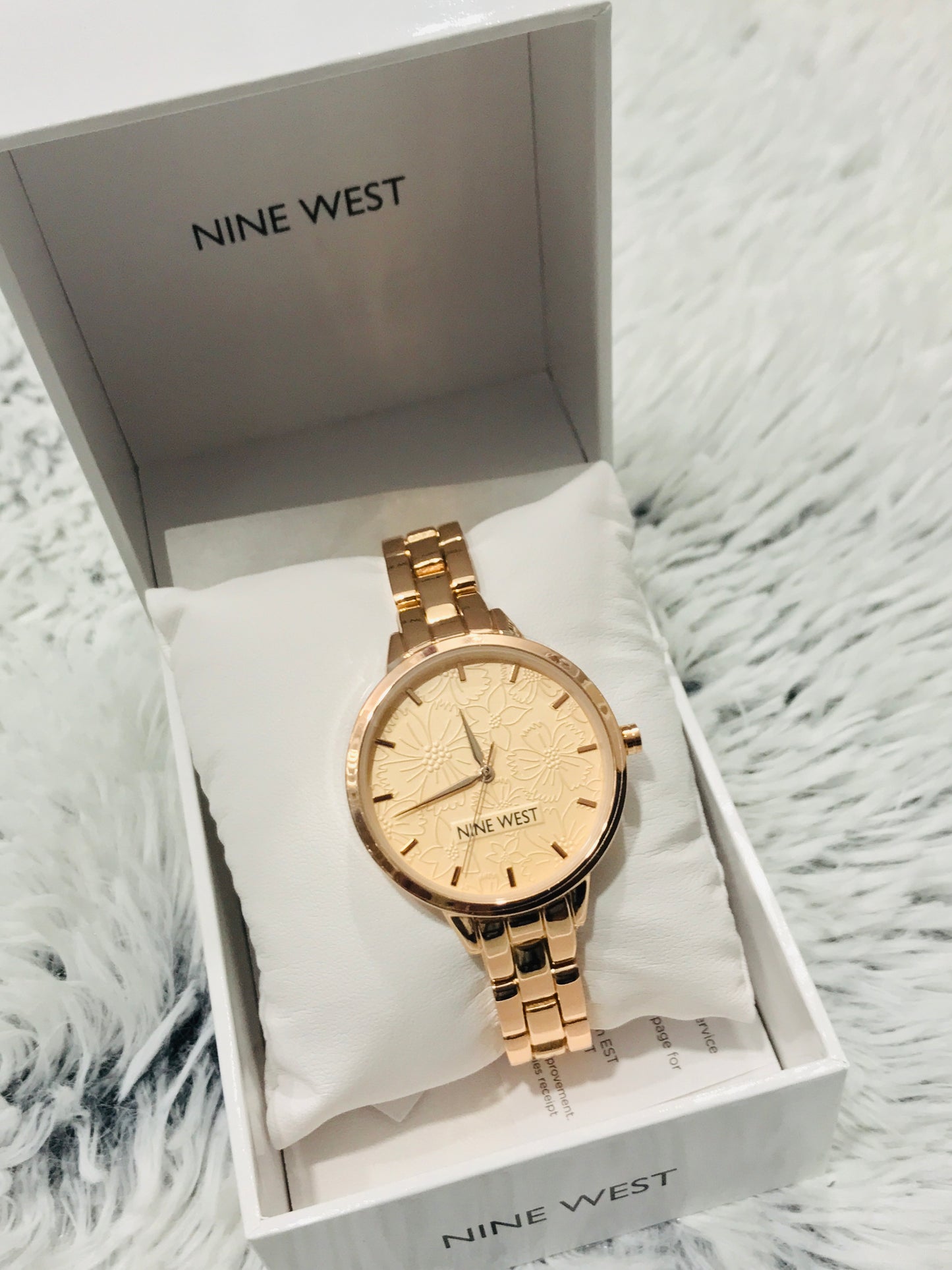 Y204A NINE WEST WATCH - ROSE GOLD - 15 DAYS WARRANTY
