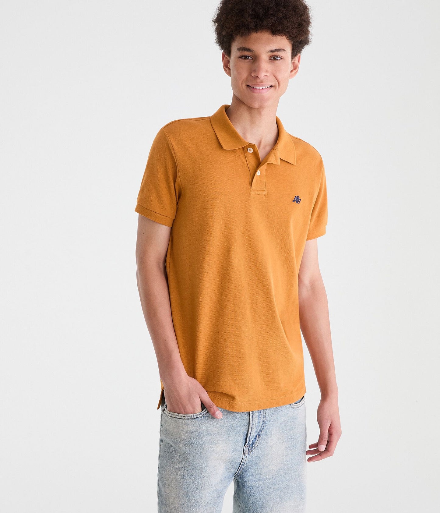 Y201B AEROPOSTALE POLO - DARK YELLOW