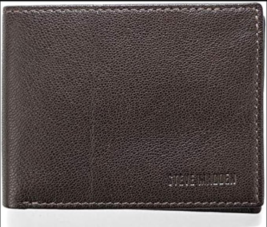AA12C STEVE MADDEN WALLET - BROWN