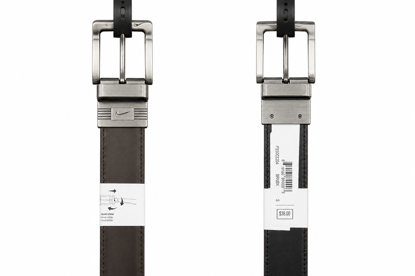 AA22V NIKE BELT REVERSIBLE 30/32 WAIST