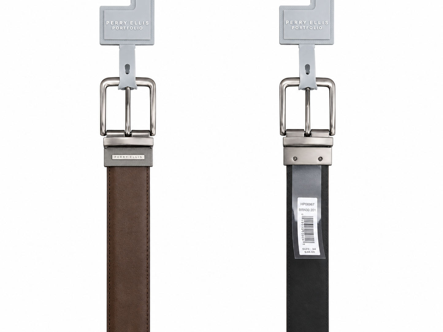 AA22Y PERRY ELLIS REVERSIBLE BELT 34 WAIST