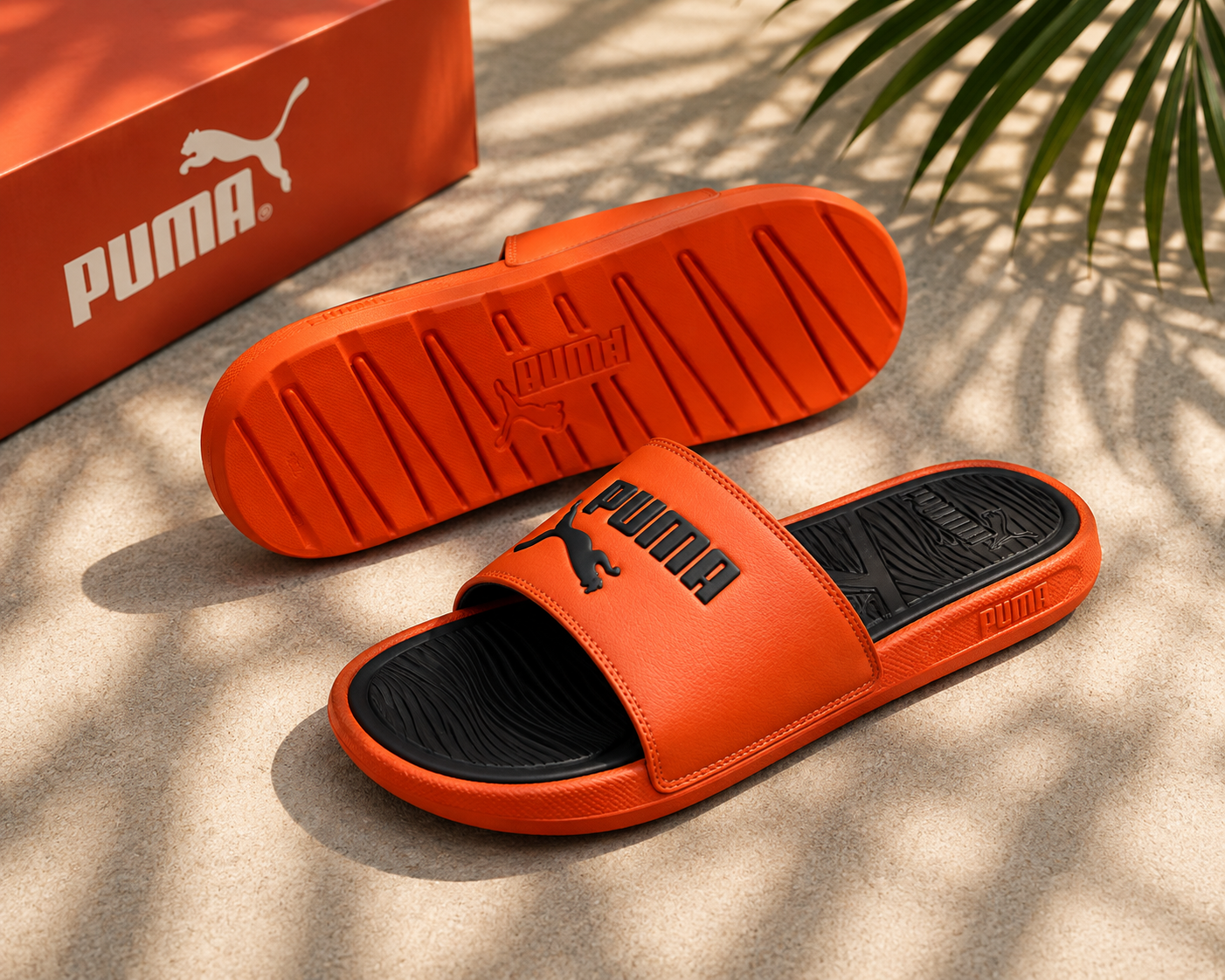 Y205G PUMA ADJUSTABLE SLIDE - RED FIRE NEW NAVY