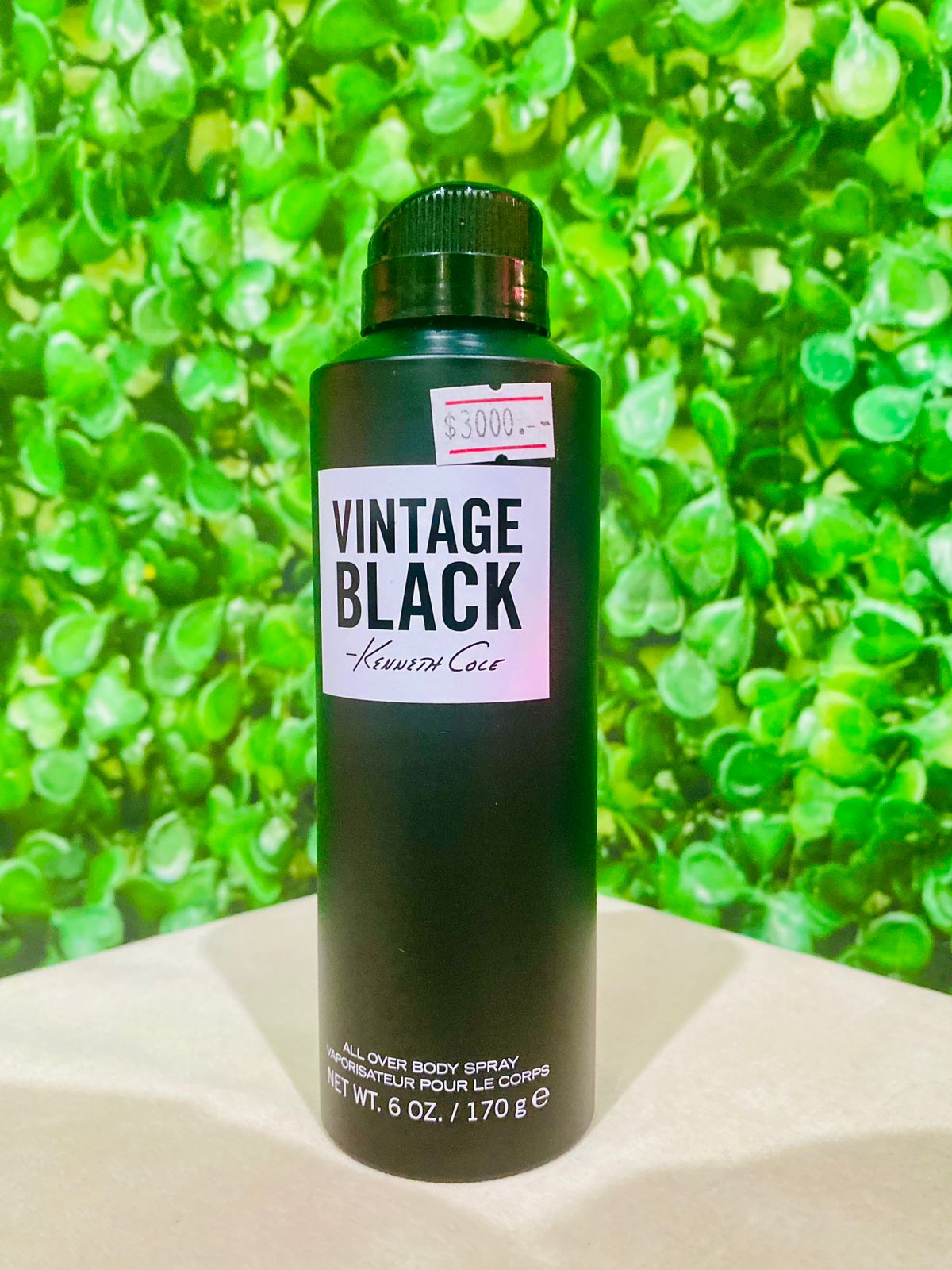 KENNETH COLE VINTAGE BLACK BODY SPRAY FOR MEN 6oz
