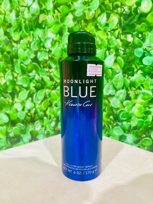 KENNETH COLE MOONLIGHT BLUE BODY SPRAY FOR MEN 6oz