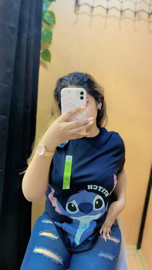 Women Stitch Graphic Tees