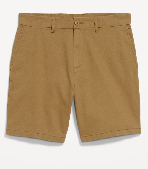 OLD NAVY BROWN 8 INCH CHINO SHORTS 30 WAIST