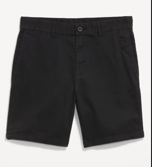 OLD NAVY BLACK 8 INCH CHINO SHORTS 32 WAIST