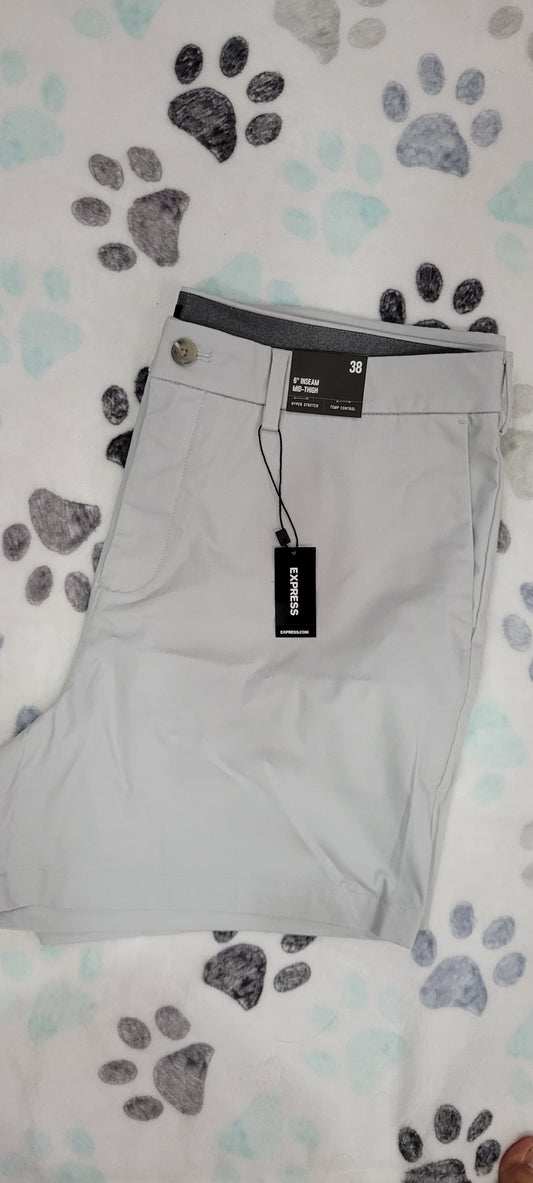 EXPRESS MEN CHINO SHORTS 8 INCH INSEAM