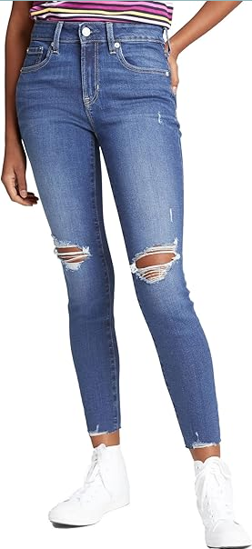 WOMEN JEANS - GAP SIZE 00R / 24R MID RISE SKINNY